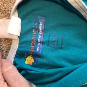 Zipadee zip size medium teal baby sleep sack
